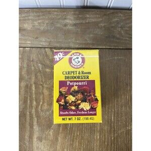 Vintage 1990 Arm And Hammer Capet & Room Deodorizer Potpourri 7oz NOS